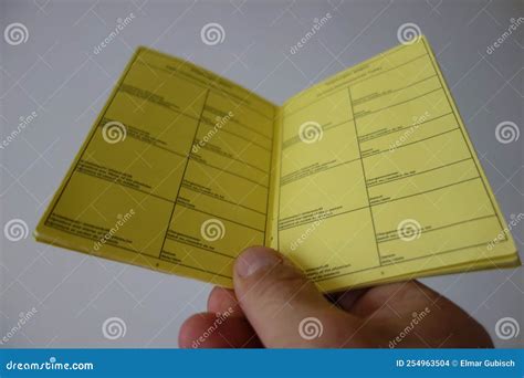 yellow card for prophylaxis